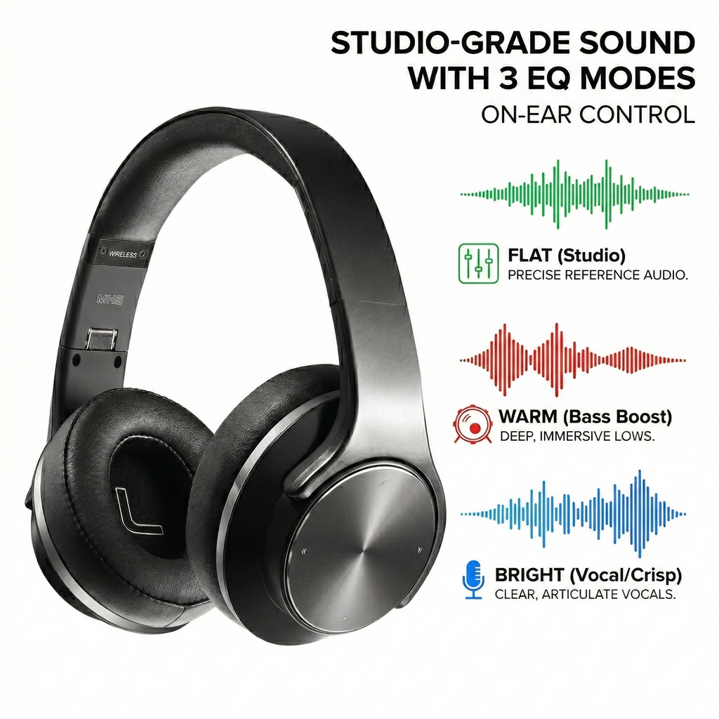 DuoVibe™ - 2-in-1  Over Ear Headphones- Bluetooth Speaker