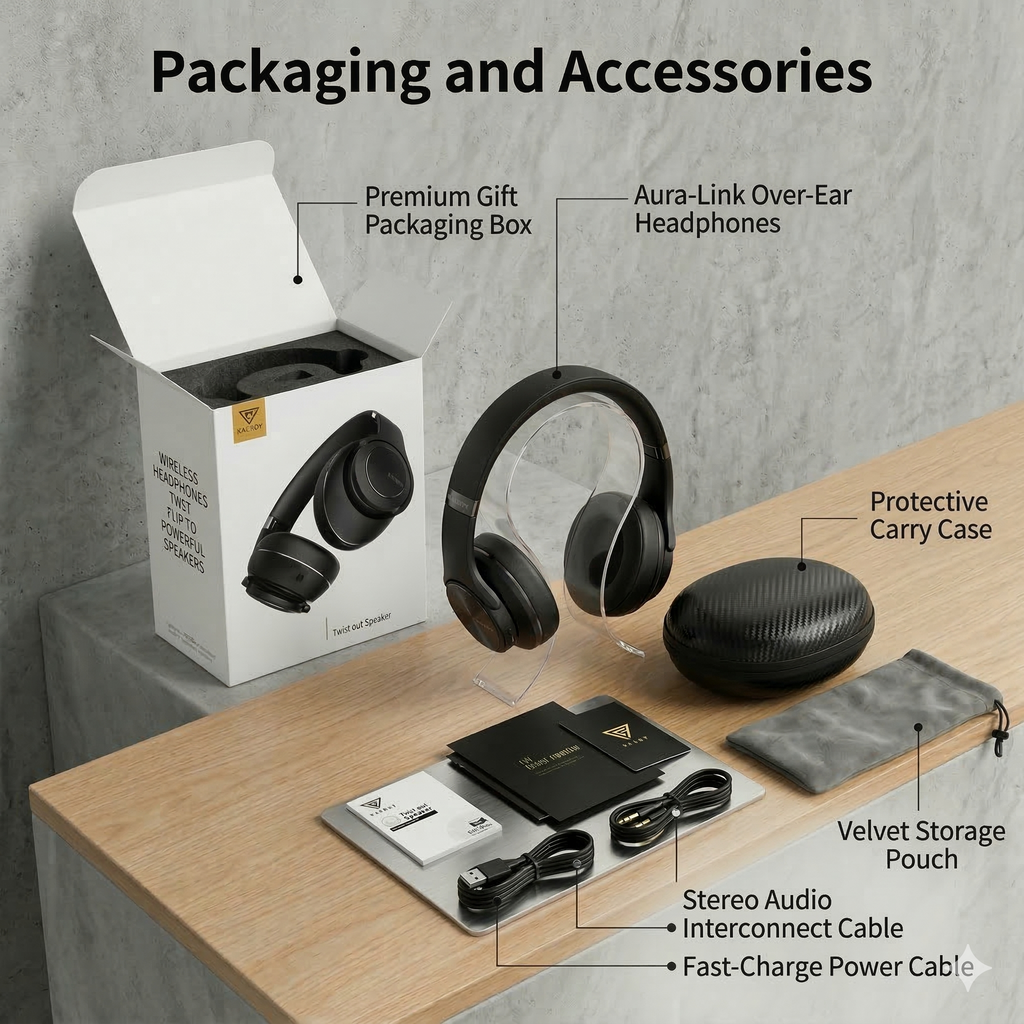 DuoVibe™ - 2-in-1  Over Ear Headphones- Bluetooth Speaker