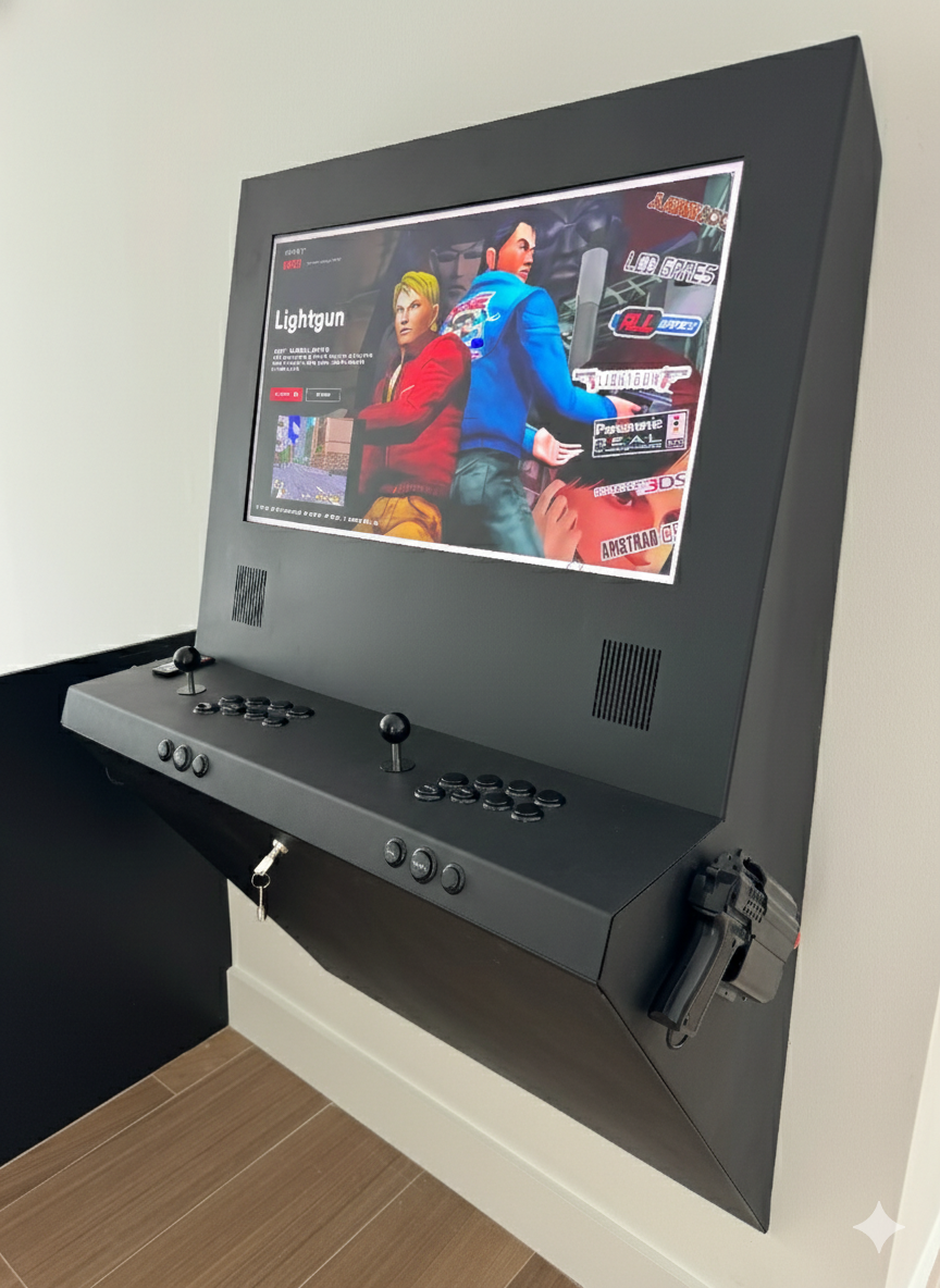 Wall Mounted Arcade - Gaming PC With 4TB Team group M.2 Game Drive