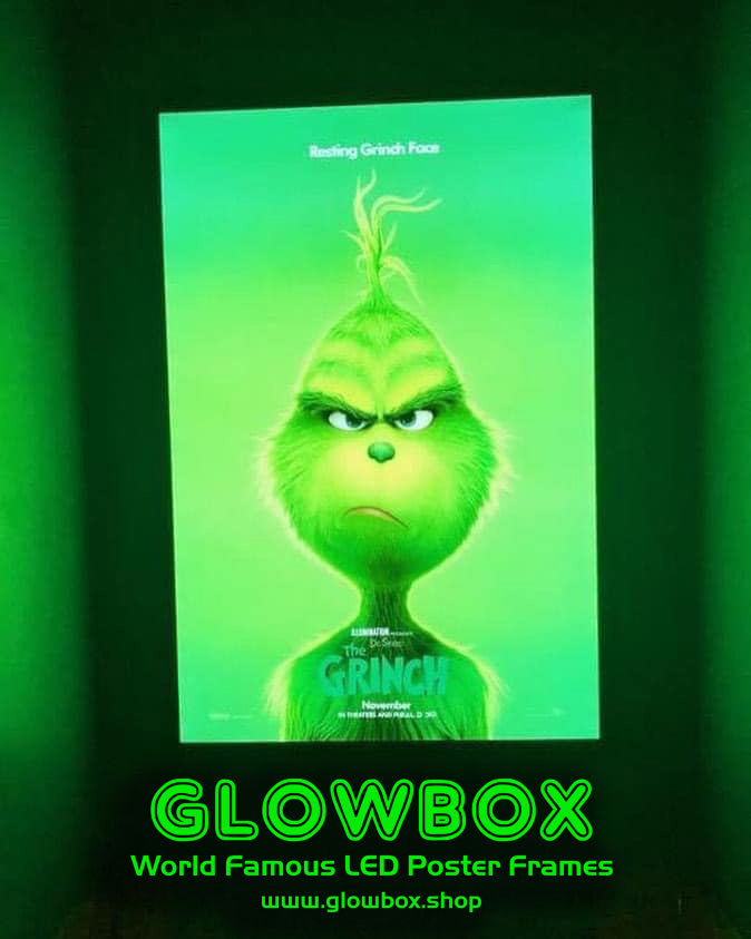 1 Qty Glowbox "World Famous" LED Poster Frame - Select Poster Size: