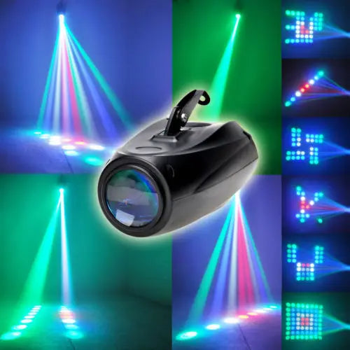 DecorBites™ LED RGBW Disco Light Club Party Dj Stage Lights - Hundreds of Patterns