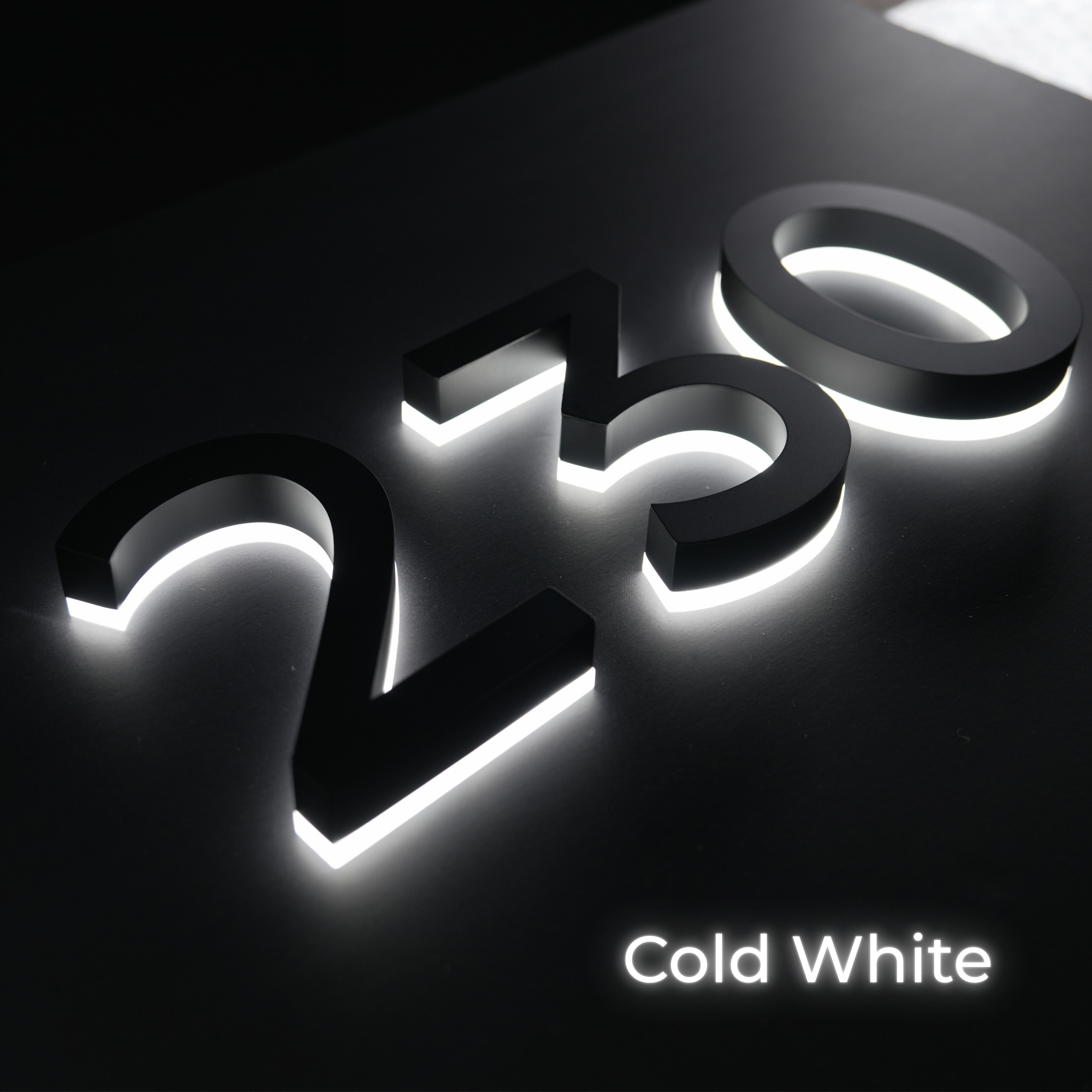 Backlit LED House Address Numbers