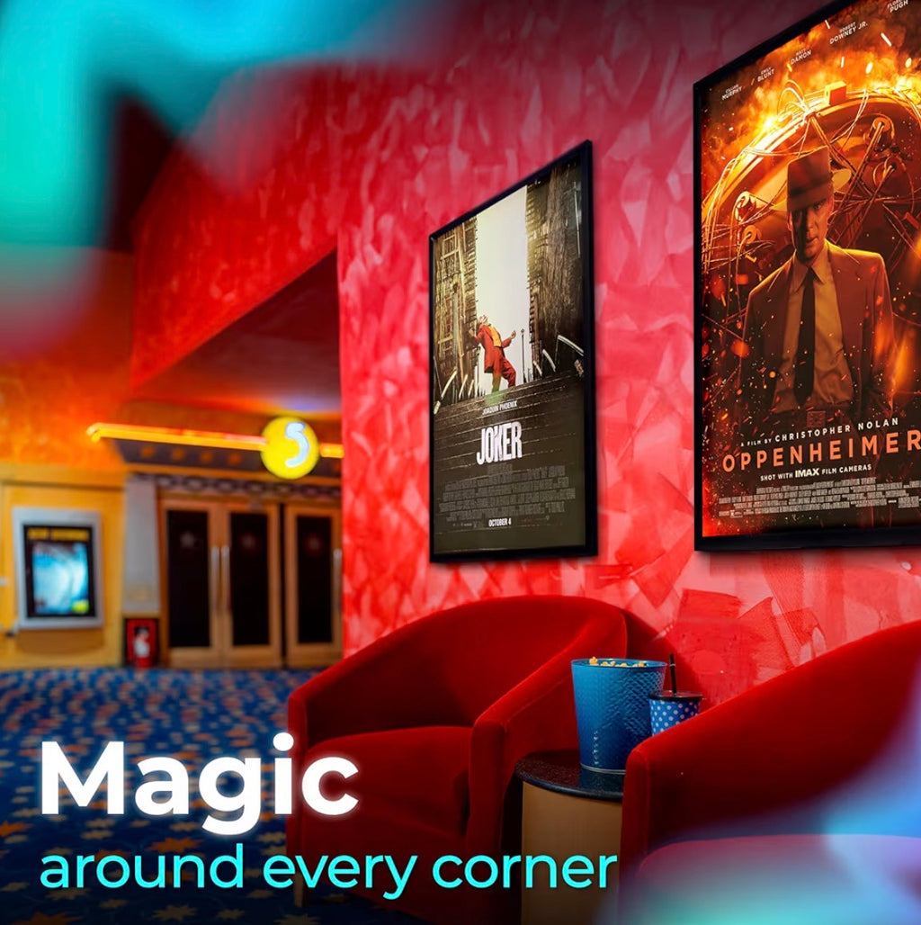 1 Qty Glowbox "World Famous" LED Poster Frame - Select Poster Size: