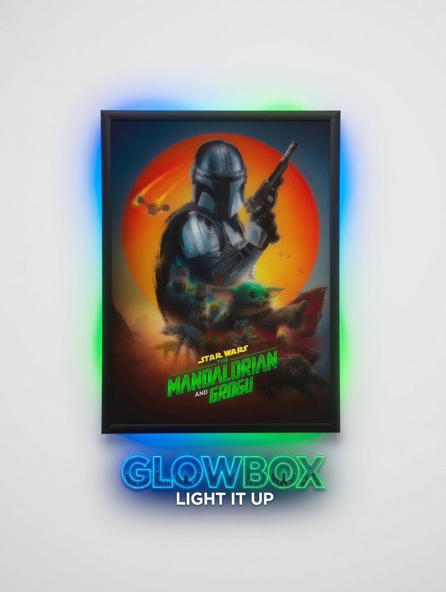 1 Qty Glowbox "World Famous" LED Poster Frame - Select Poster Size: