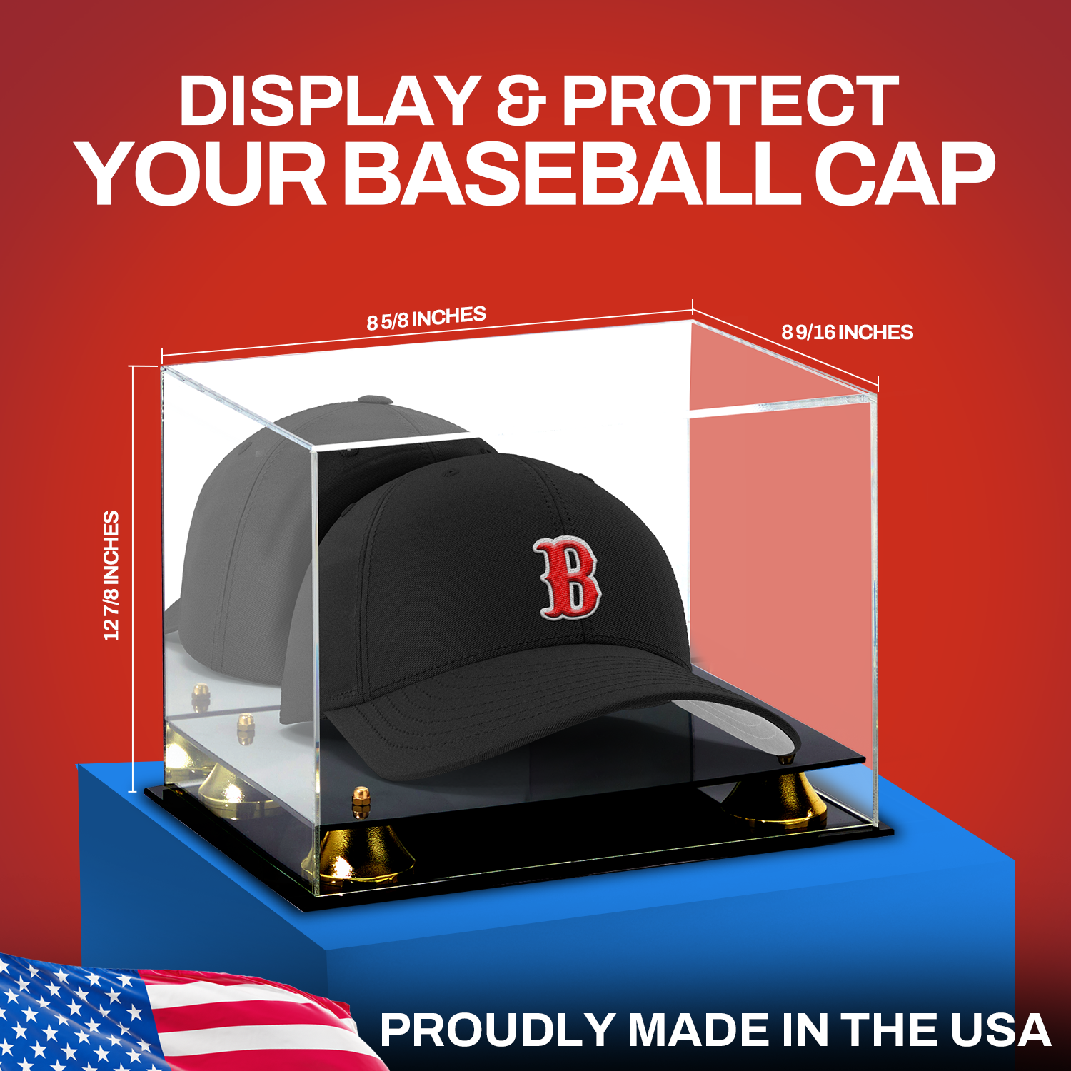 Acrylic 11 1/8"L x 8 1/4"W x 6 1/4"deep Display Case