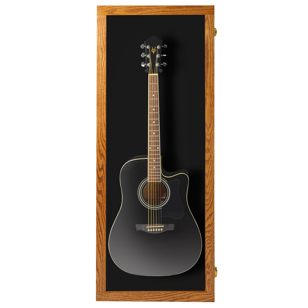 Acoustic  Guitar Display Case - Premium Oak