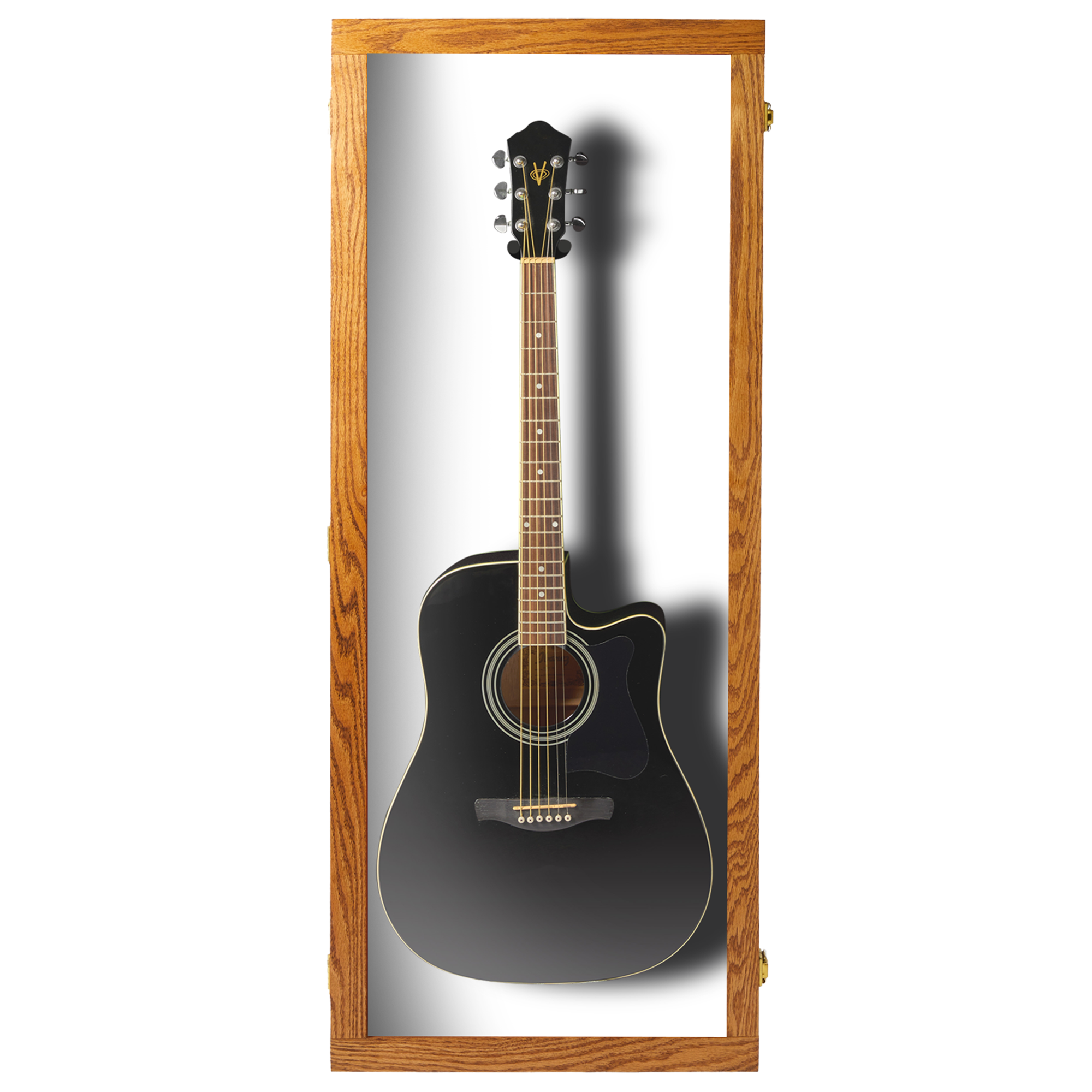 Acoustic  Guitar Display Case - Premium Oak