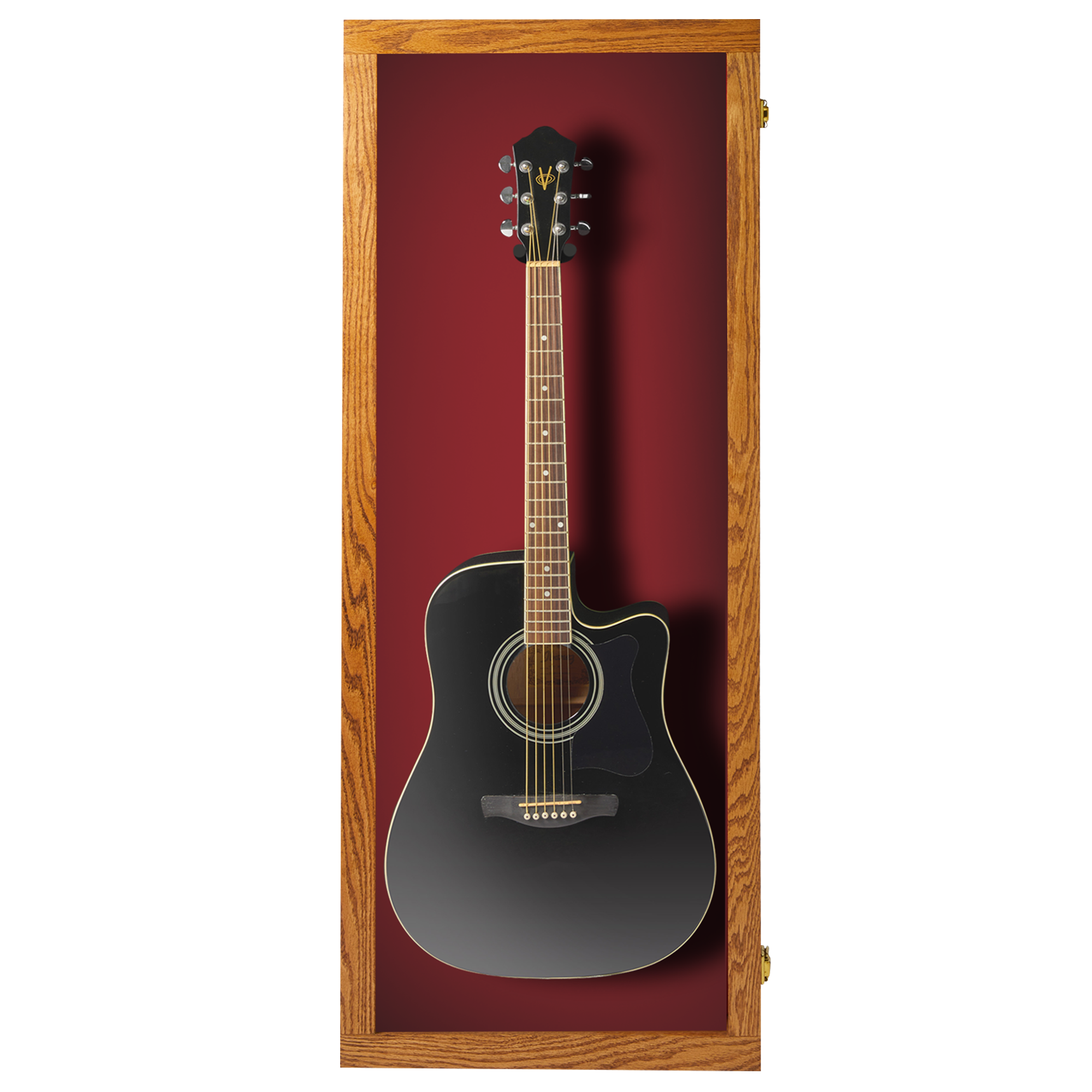 Acoustic  Guitar Display Case - Premium Oak