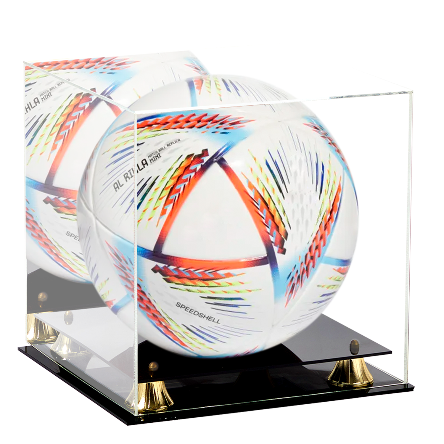 Acrylic 10 1/4" x 10 1/4"x 11 7/16" Sports Ball Display Case