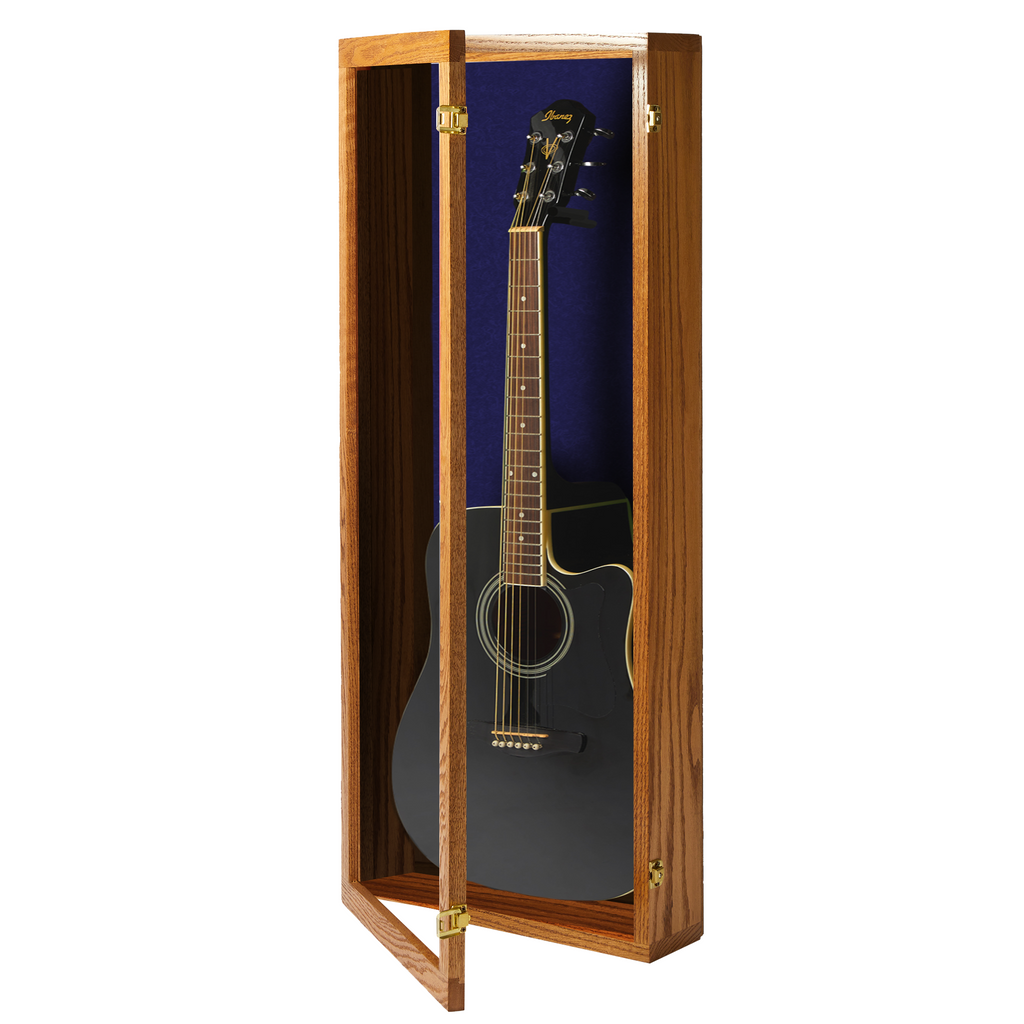 Acoustic  Guitar Display Case - Premium Oak