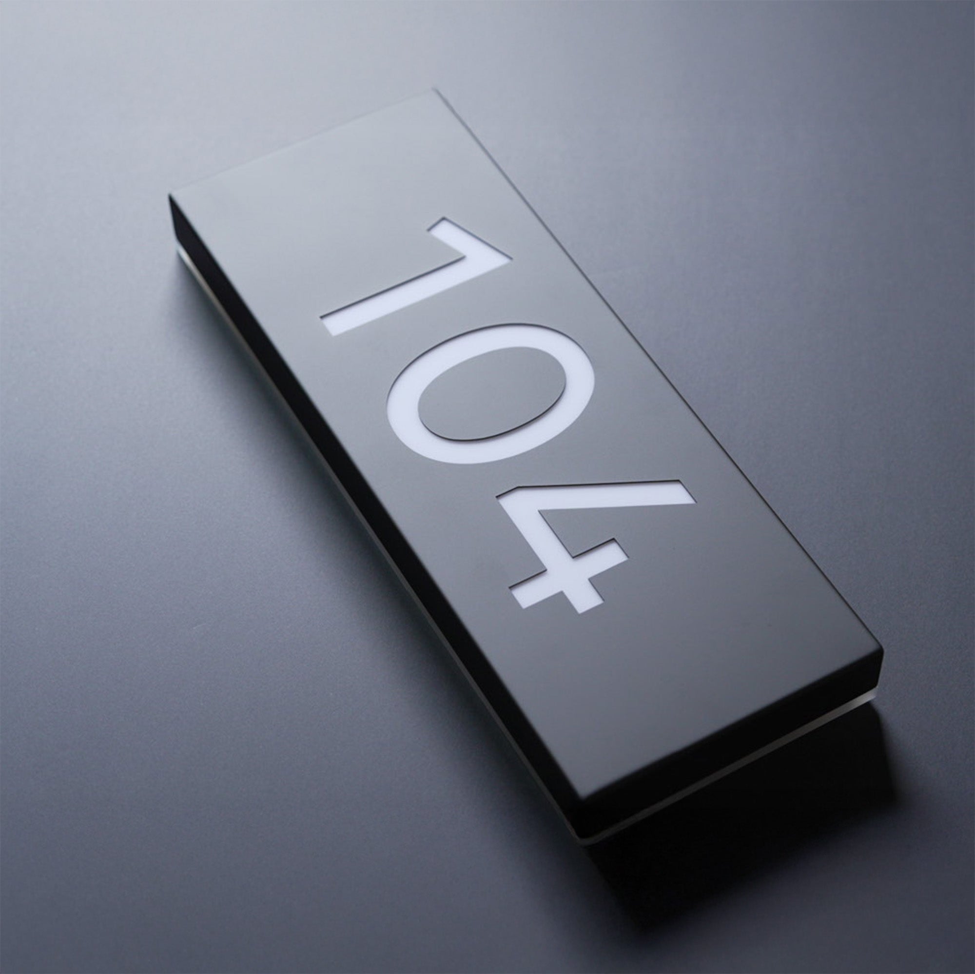 Metal Backlit House Address Plaque