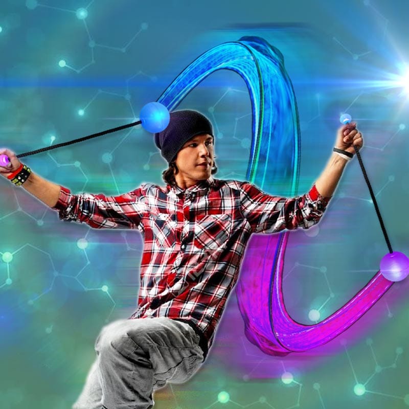 OrbPoi LED Contact Poi Flowart