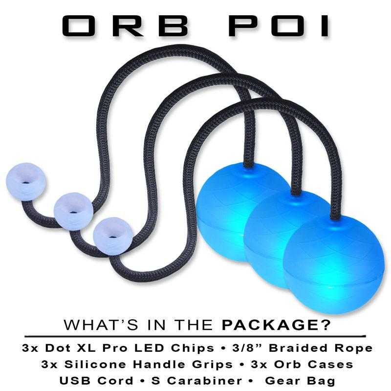OrbPoi LED Contact Poi Flowart