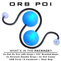 OrbPoi LED Contact Poi Flowart