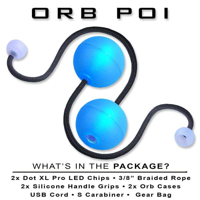 OrbPoi LED Contact Poi Flowart