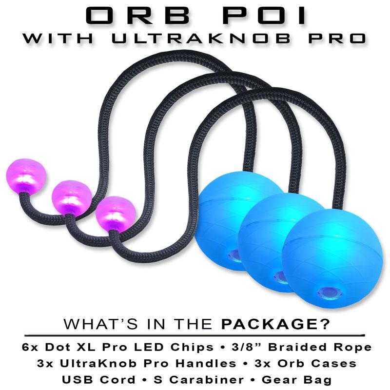 OrbPoi LED Contact Poi Flowart