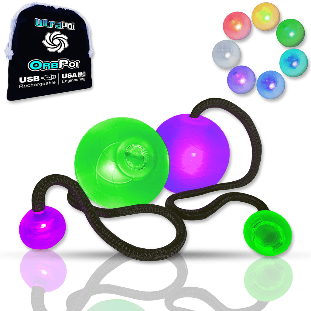 OrbPoi LED Contact Poi Flowart