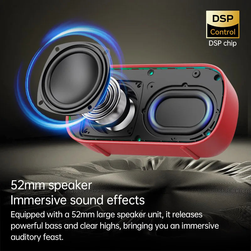 Monster D133 Portable High Fidelity Speaker Stereo Surround Wireless Speaker Audio Player Speaker Built-in Microphone Speaker