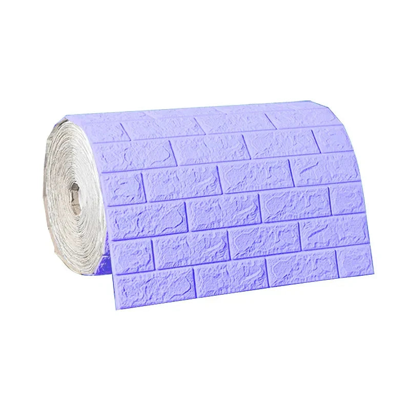 3D Self-Adhesive Wallpaper, 70cm*1/5/10m , Waterproof Brick Wall,  Living Room, Bedroom, Children's Room Home Decor