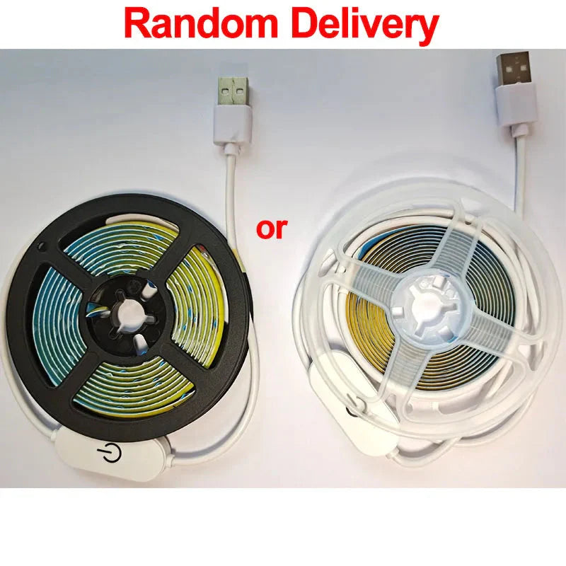 LED COB USB Strip Light – Touch Dimmer Flexible Indoor Lighting
