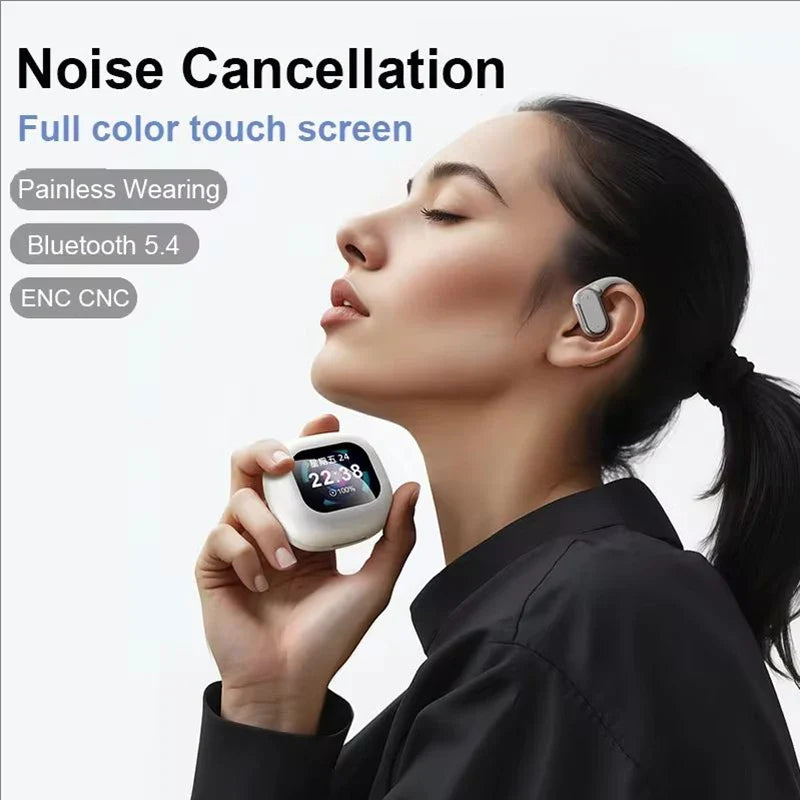 Real-Time Language Translator Headphones Bluetooth Wireless Earphones Sports Noise Reduction Earhooks Headset Smart Touch Screen