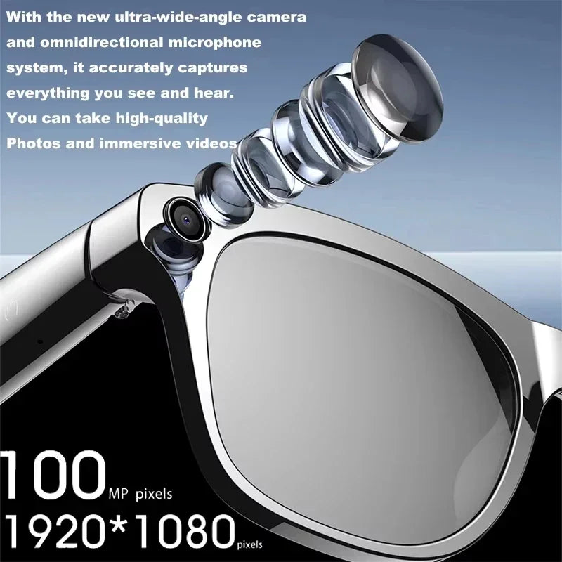 Xiaomi 8K HDSmart Glasses AI GPT, Camera, Bluetooth Call, 260Mah Battery, Voice Assistant ,Translate, office, Identify Objects.