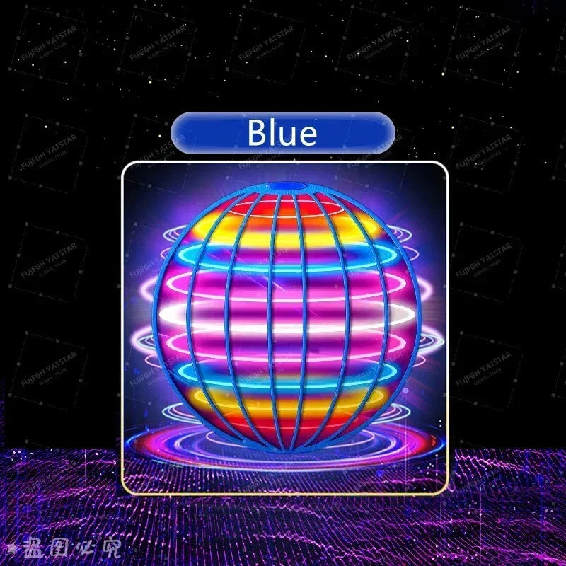 Flying Spinner Ball with LED Lights – Hand-Controlled Boomerang Toy for Kids & Adults, 360° Rotating Indoor Outdoor Hover Ball