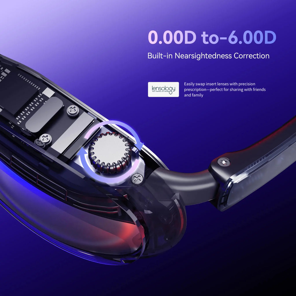 Rokid Max AR 3D Smart Glasses Micro OLED 215”Max Screen 50° FoV Viewing For Phones/Switch/PS5/Xbox/PC Smart On Sales