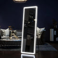 63"x20" Full Length Mirror with Lights, LED Mirror Full Length, Lighted Floor Mirror with Stand.