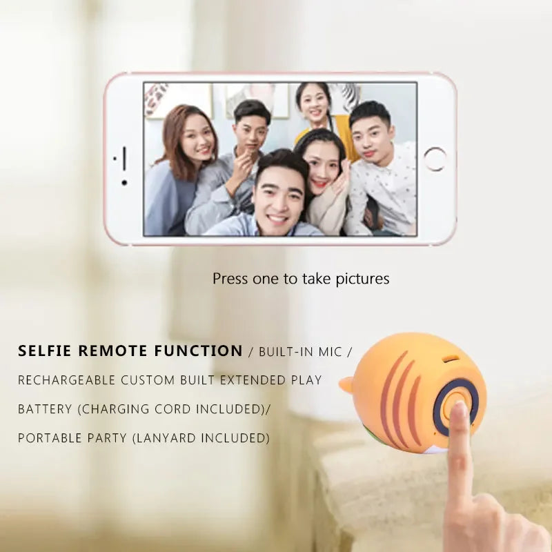 Pet Mini Bluetooth Animal Small Speaker Wireless Portable Music Subwoofer Column Bass Stereo Player Speaker Christmas Gift