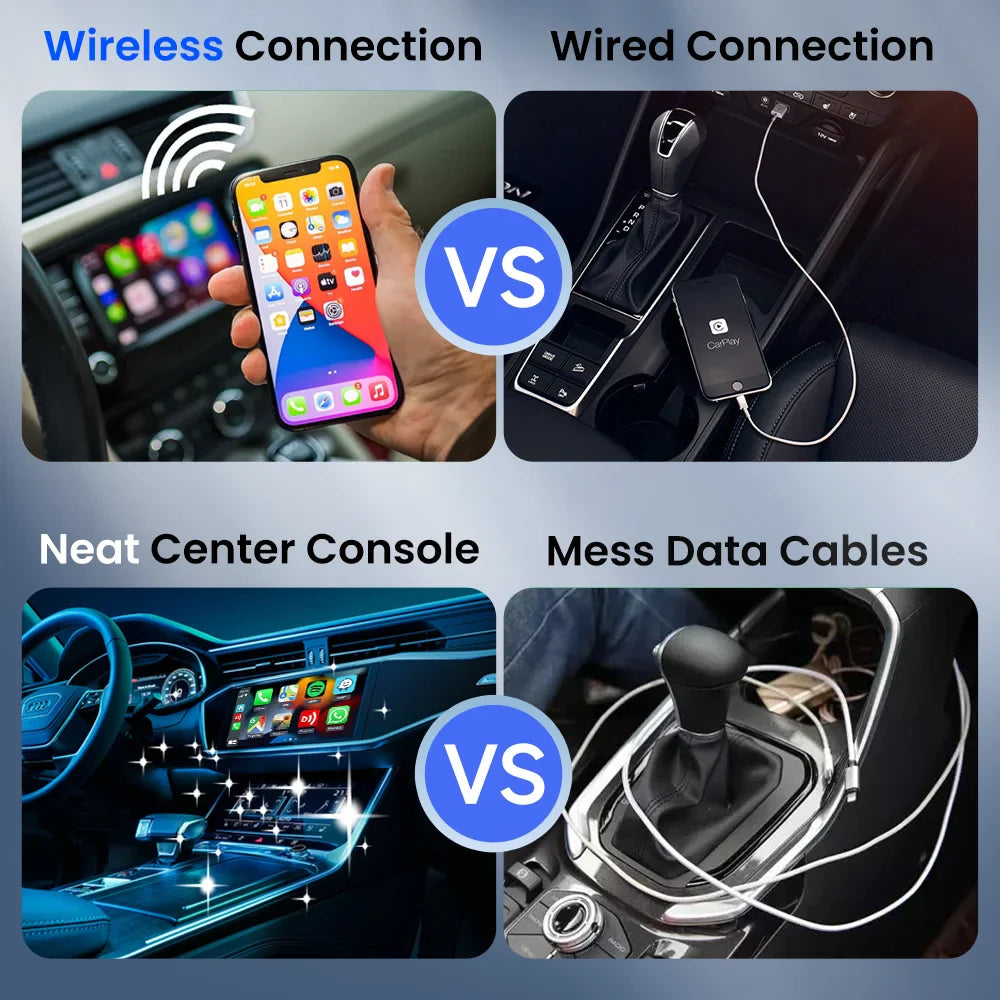 Carlinkit Wireless Adapter Mini 5 Pro Carplay Android auto Wireless for Car Intelligent Systems Upgrade Ble Wifi Portable FOTA