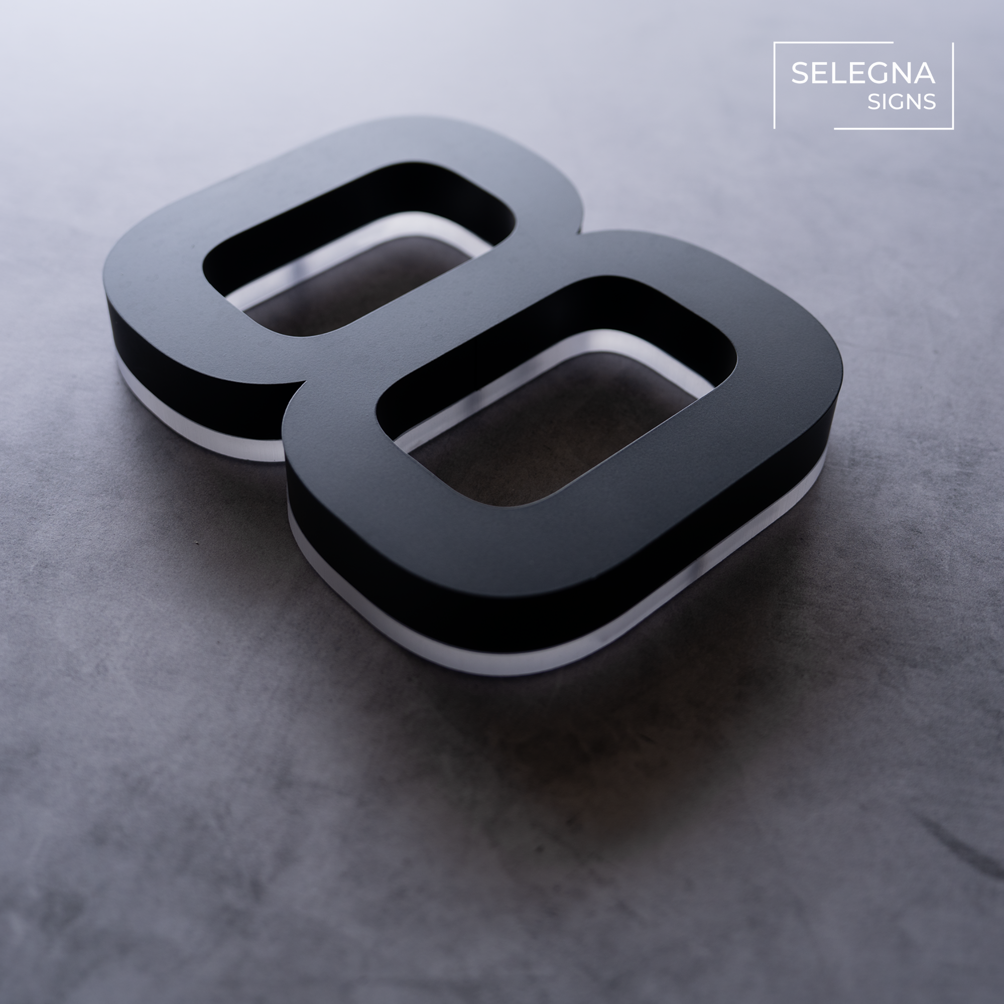 Backlit LED House Address Numbers
