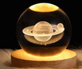 Kids LED Crystal Ball Lamp – 3D Moon & Galaxy Table Decor Toy