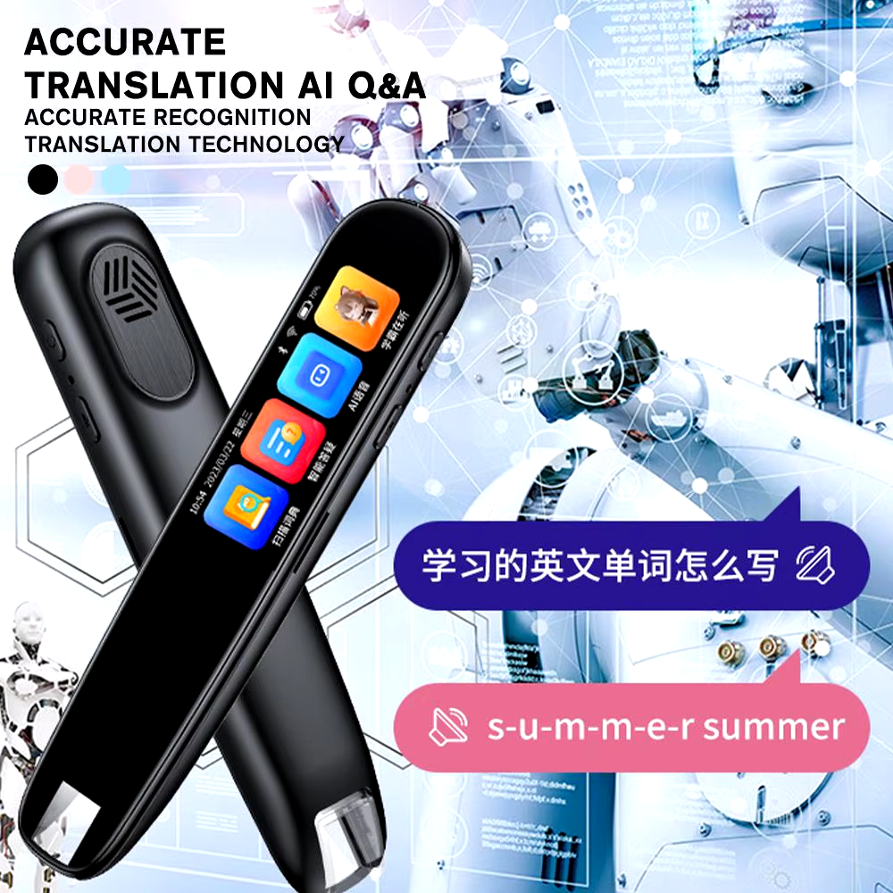 Mobile Scanning Reading Recording Pen with Language Translation for Multilingual