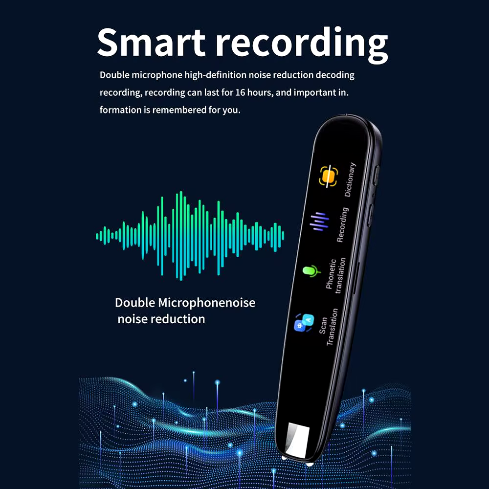 Mobile Scanning Reading Recording Pen with Language Translation for Multilingual