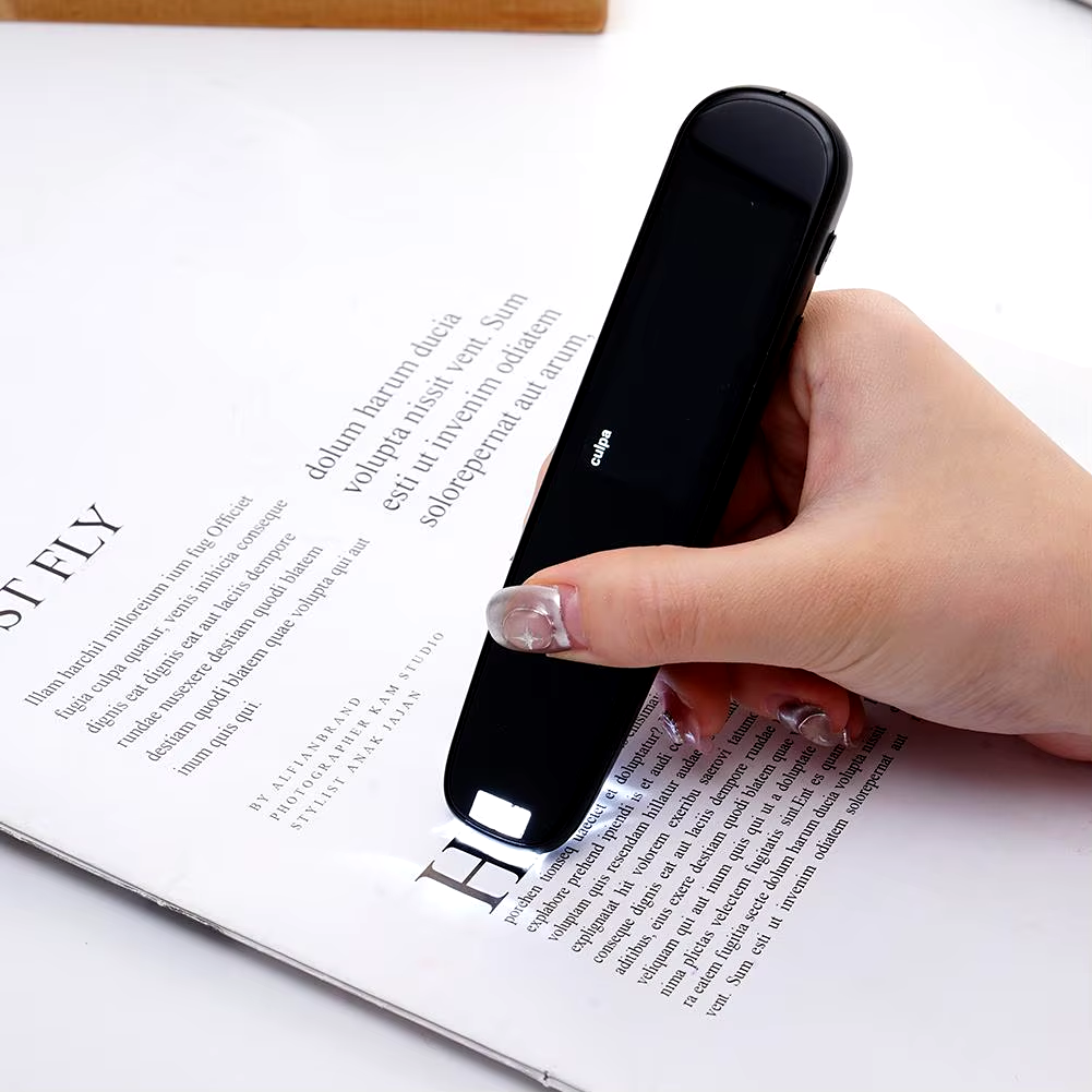 Mobile Scanning Reading Recording Pen with Language Translation for Multilingual