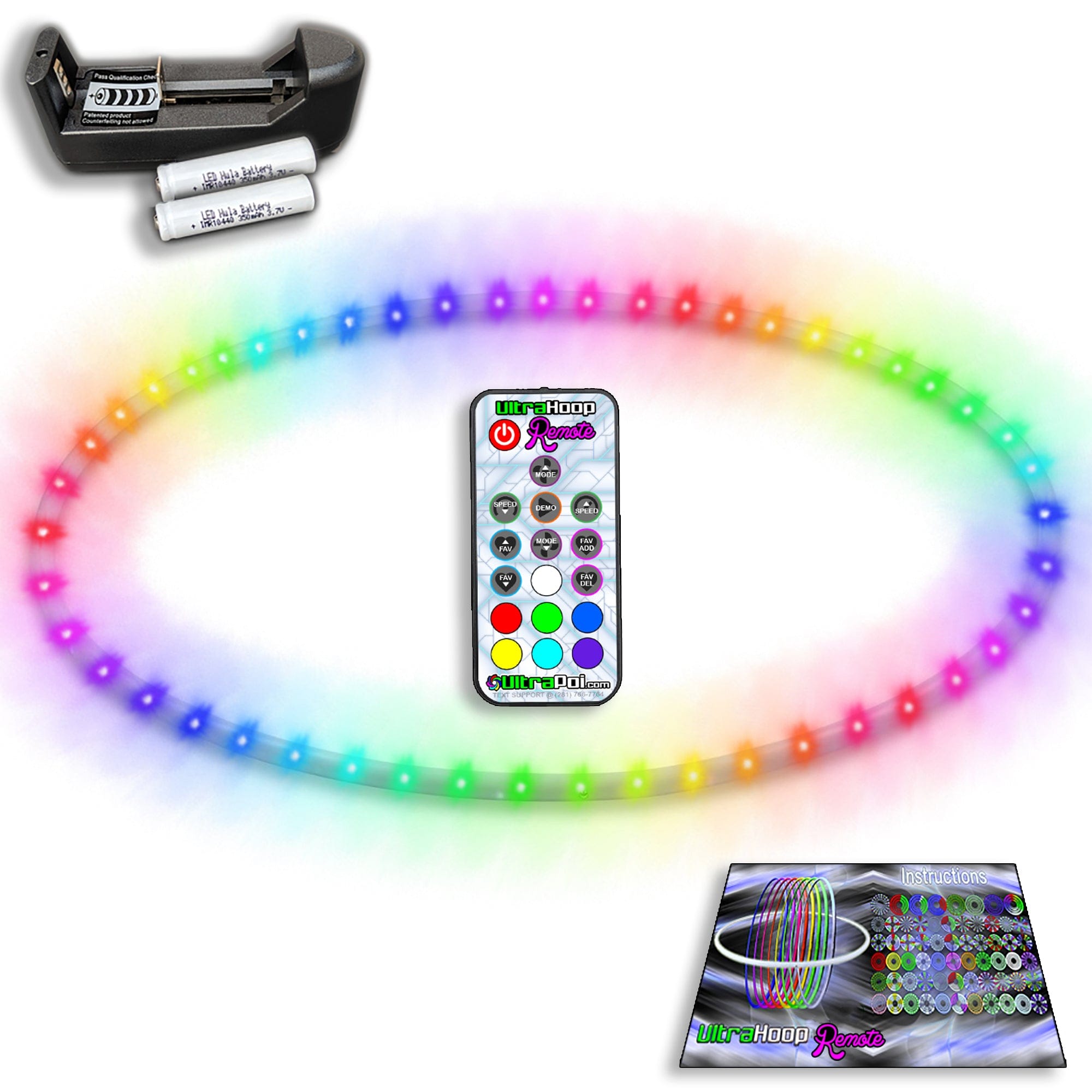 UltraHoop LED Remote Hoola Hula Hoop