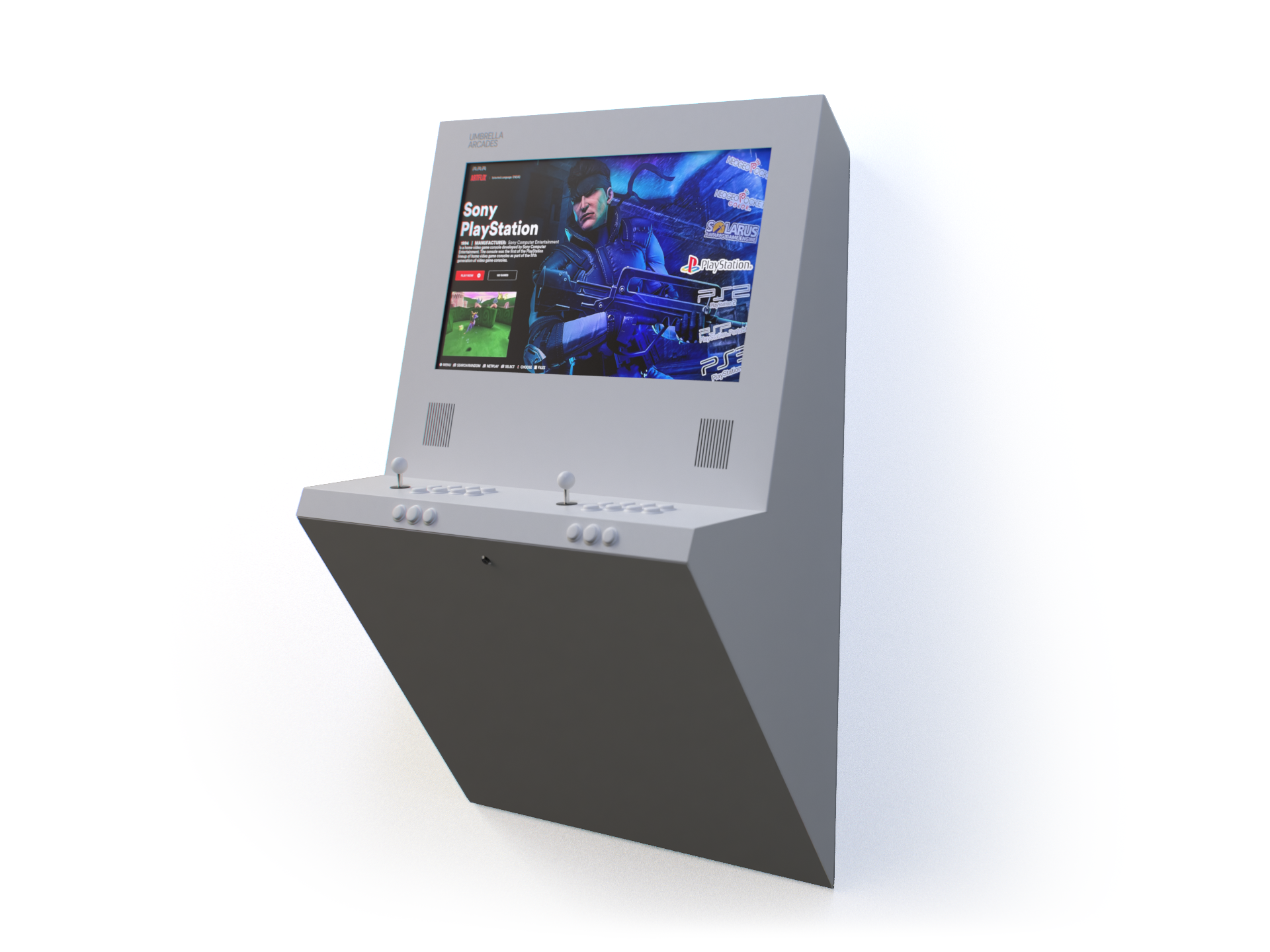 Wall Mounted Arcade - Gaming PC With 4TB Team group M.2 Game Drive