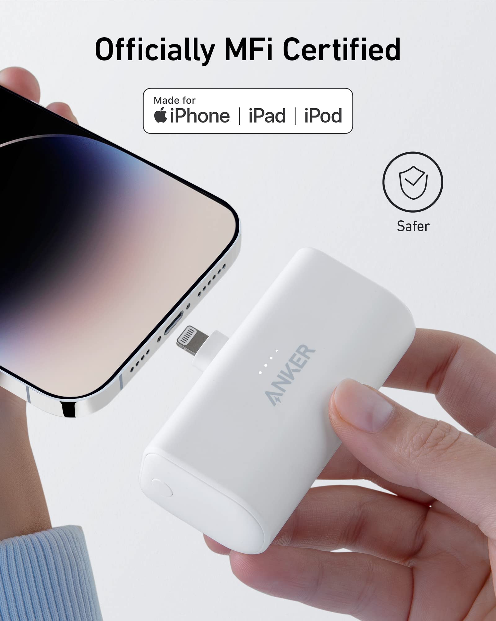 Anker Nano Power Bank (12W, Built-In Lightning Connector) Portable Charger