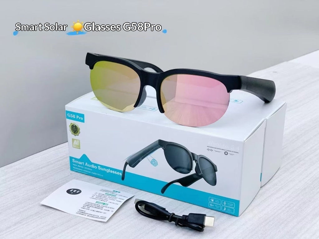 G58 Pro AI Smart Translation Bluetooth Earphone Glasses