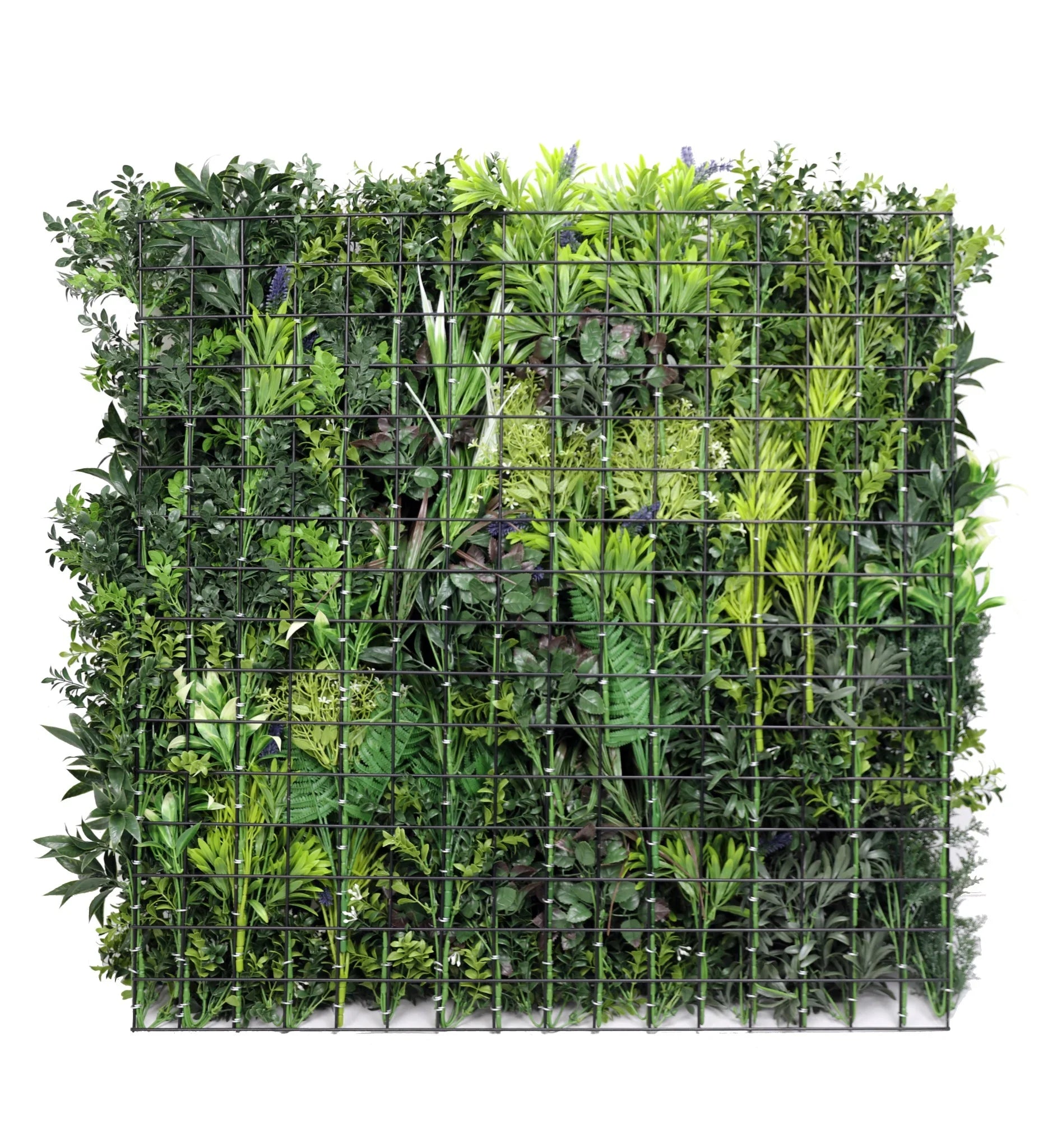 Tropical Forest Artificial Vertical Garden / Green Wall Panel 35" x 35" UV Resistant (Fire Retardant)