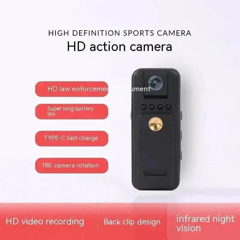 Black Mini 1080p HD Vision Spy Camera