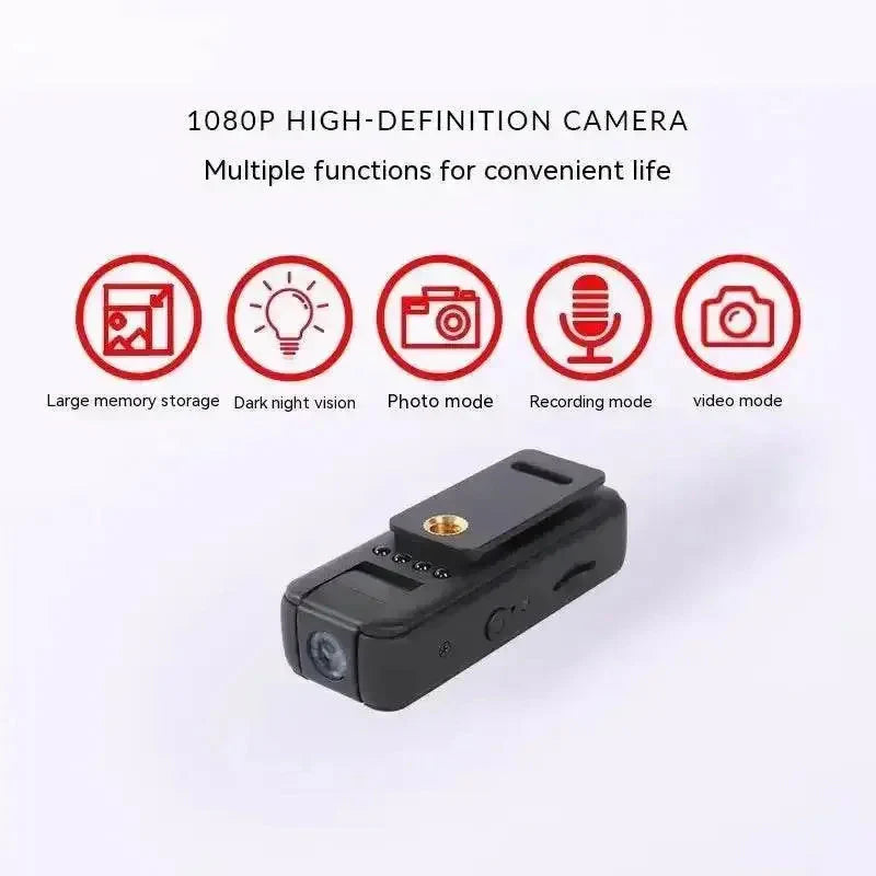 Black Mini 1080p HD Vision Spy Camera