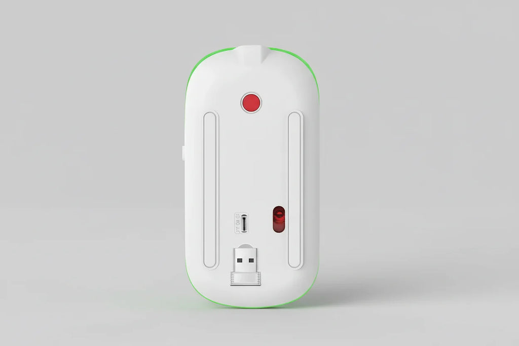 Black USB Rechargeable RGB LED Wireless Mouse