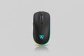 Black USB Rechargeable RGB LED Wireless Mouse