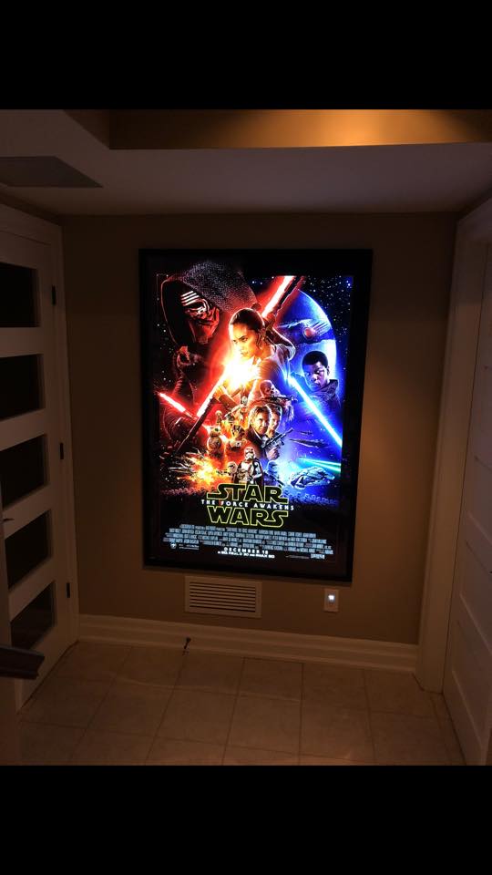 1 Qty Glowbox "World Famous" LED Poster Frame - Select Poster Size: