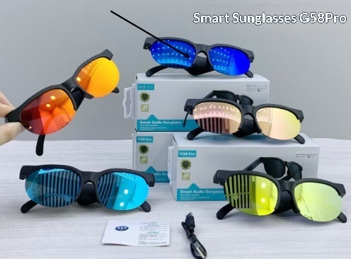 G58 Pro AI Smart Translation Bluetooth Earphone Glasses