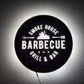 Metal LED Hollow Out Laser Cut Backlit Business Logo Sign | Round & Square