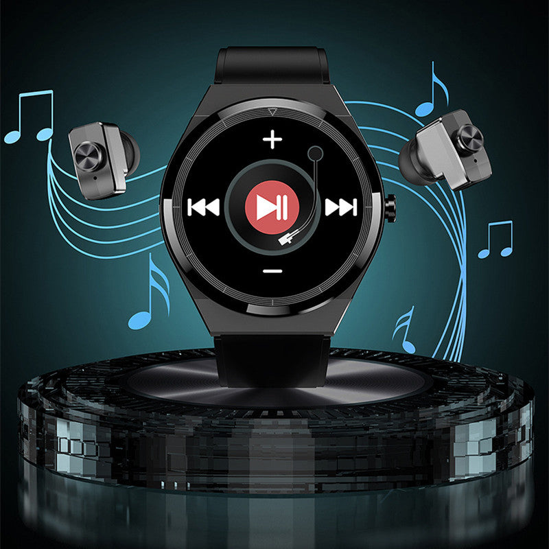 2-in-1 Bluetooth Talking Heart Rate Monitoring Smart Watch