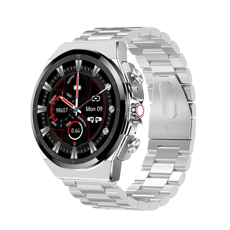 2-in-1 Bluetooth Talking Heart Rate Monitoring Smart Watch